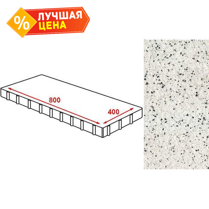 Плита тротуарная Готика Granite FERRO, Покостовский, 800x400x80 мм