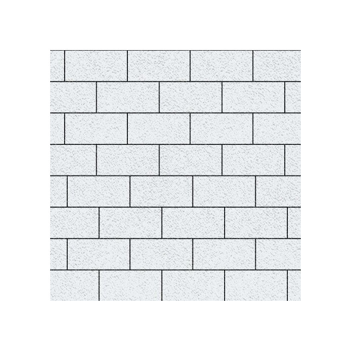 Тротуарная плитка Steinrus Прямоугольник Лайн 200х100х40 мм Белый Native