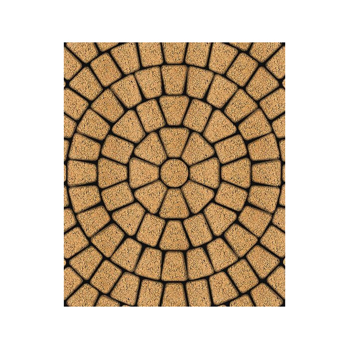 Тротуарная плитка Выбор Классико Листопад Б.2.КО.6 60 мм Сахара