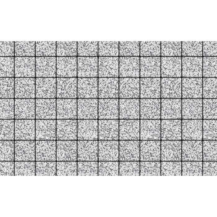 Плитка тротуарная Квадрат (ЛА-Линия) А.3.К.4 Стоунмикс бело-чёрный 100x100x40 мм
